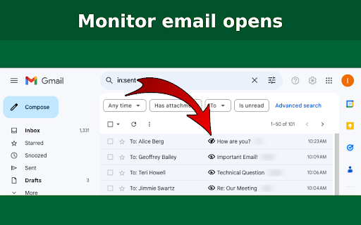 Email Eye Email Tracker for Gmail  from Chrome web store to be run with OffiDocs Chromium online