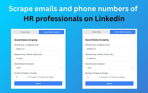 EmailMaster Email  Phone Number Scraper  from Chrome web store to be run with OffiDocs Chromium online