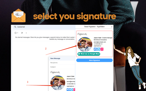 Email Signature Generator  from Chrome web store to be run with OffiDocs Chromium online