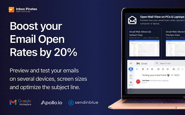 Email Testing  Email Preview Inbox Pirates  from Chrome web store to be run with OffiDocs Chromium online