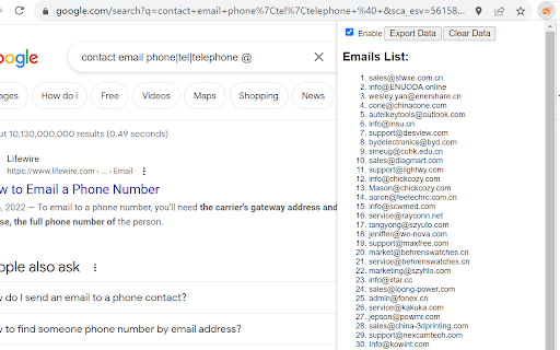 Email  WhatsApp Extractor  from Chrome web store to be run with OffiDocs Chromium online
