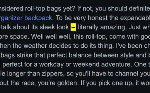 Em Dash Detector  from Chrome web store to be run with OffiDocs Chromium online