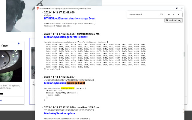 EME Call และ Event Logger จาก Chrome เว็บสโตร์ที่จะรันด้วย OffiDocs Chromium ทางออนไลน์