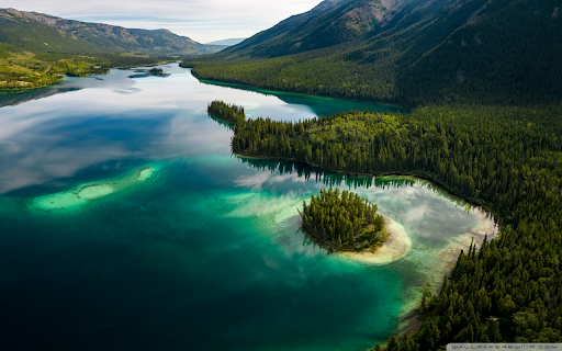 Emerald Lake Amidst the Green Forest  from Chrome web store to be run with OffiDocs Chromium online