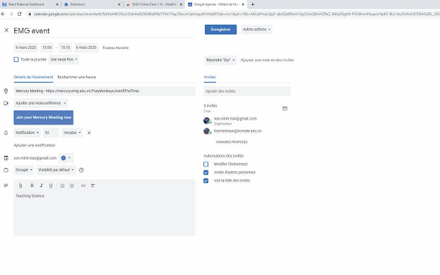 EMG Online Class 1 N  from Chrome web store to be run with OffiDocs Chromium online