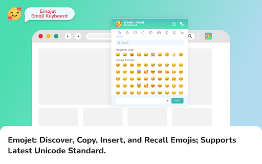 Emojet Emoji Keyboard  from Chrome web store to be run with OffiDocs Chromium online