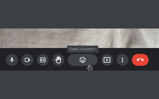 Emoji Button Width for Google Meet  from Chrome web store to be run with OffiDocs Chromium online