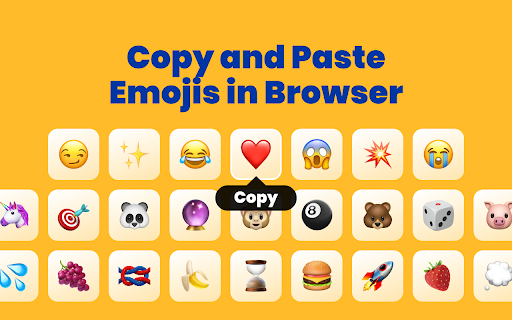 Emoji Copy Paster  from Chrome web store to be run with OffiDocs Chromium online