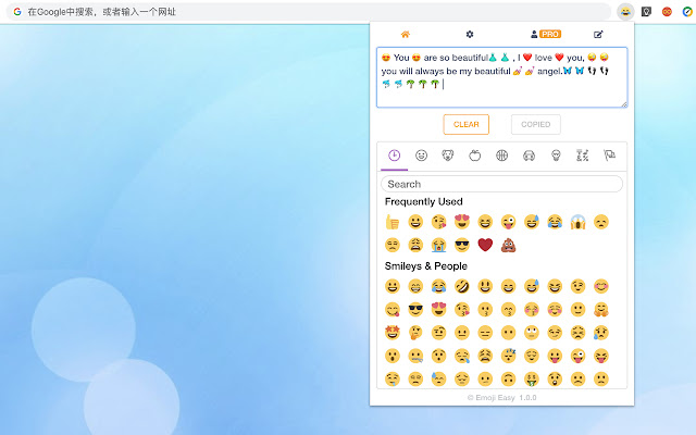 Emoji Easy  from Chrome web store to be run with OffiDocs Chromium online