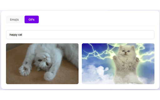 Emoji  GIF Finder Search and Share Instantly  from Chrome web store to be run with OffiDocs Chromium online