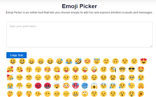 Emoji Keyboard And Emoji Picker  from Chrome web store to be run with OffiDocs Chromium online