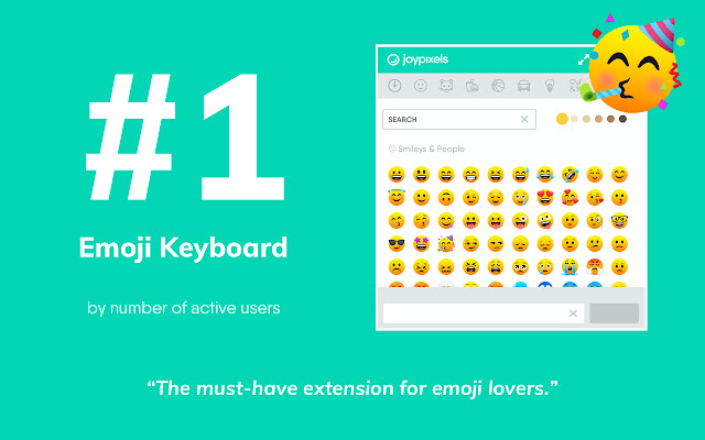 Emoji Keyboard by JoyPixels®  from Chrome web store to be run with OffiDocs Chromium online