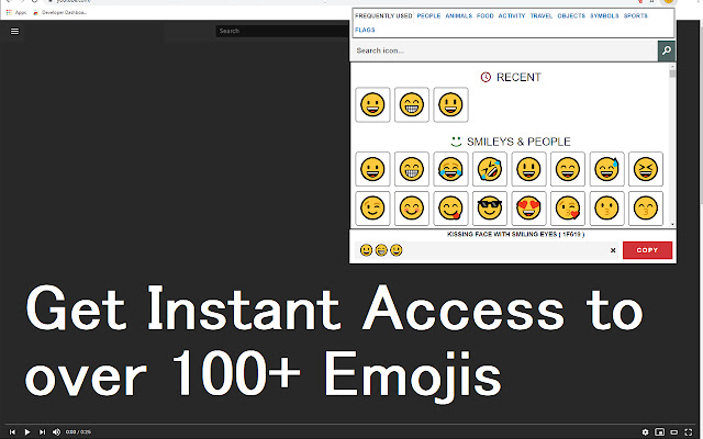 Emoji Keyboard for Google Chrome™  from Chrome web store to be run with OffiDocs Chromium online