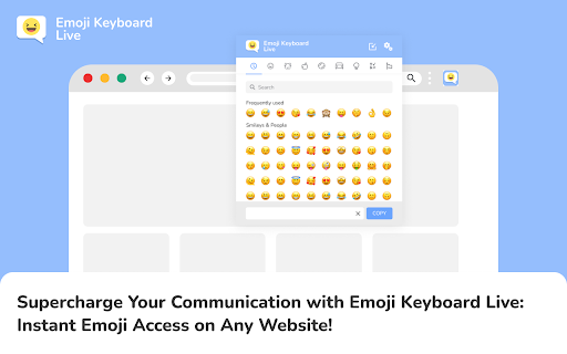 Emoji Keyboard Live  from Chrome web store to be run with OffiDocs Chromium online