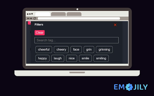 Emojily  from Chrome web store to be run with OffiDocs Chromium online