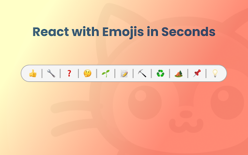 Emoji reactions for GitHub  from Chrome web store to be run with OffiDocs Chromium online