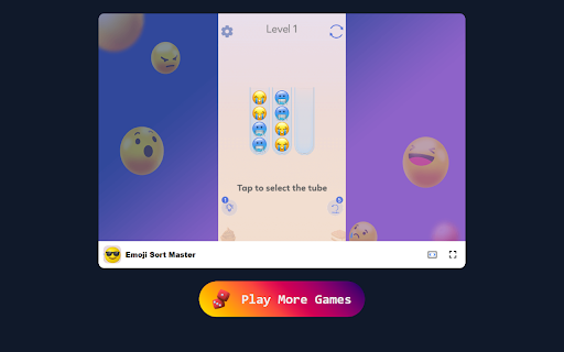 Emoji Sort Master Game Sort Emojis and Challenge Your Brain!  from Chrome web store to be run with OffiDocs Chromium online
