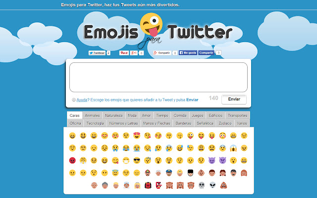 Emojis Twitter  from Chrome web store to be run with OffiDocs Chromium online