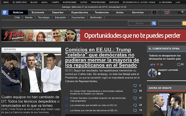 EMOL Versión Oscura Chile  from Chrome web store to be run with OffiDocs Chromium online