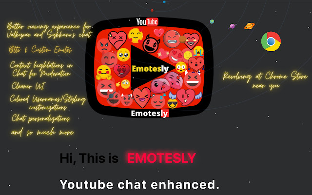 Emotesly  from Chrome web store to be run with OffiDocs Chromium online