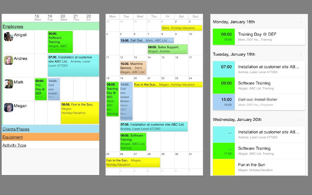 Employee Staff Scheduling Scheduleit  from Chrome web store to be run with OffiDocs Chromium online