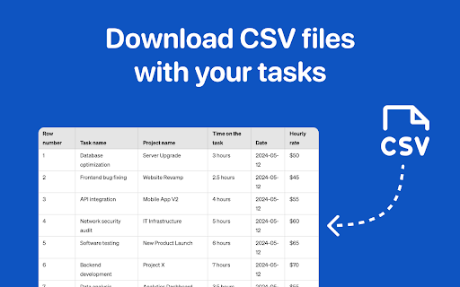 Employee Time Tracking  from Chrome web store to be run with OffiDocs Chromium online