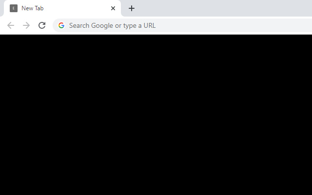 Empty New Tab Page Black  from Chrome web store to be run with OffiDocs Chromium online