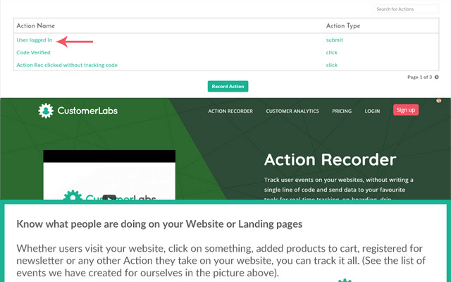 Enable Action Recorder (by CustomerLabs)  from Chrome web store to be run with OffiDocs Chromium online
