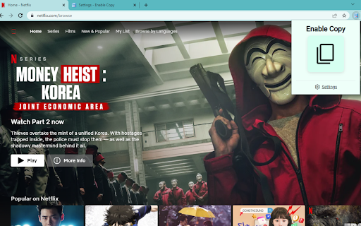 Enable Copy Anywhere  from Chrome web store to be run with OffiDocs Chromium online