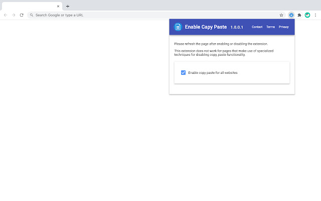 Enable Copy Paste  from Chrome web store to be run with OffiDocs Chromium online