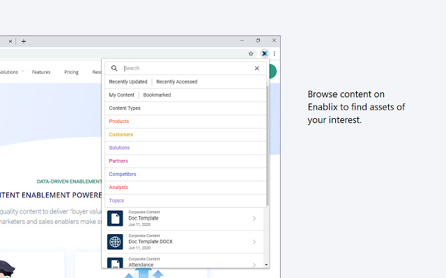 Enablix for Chrome  from Chrome web store to be run with OffiDocs Chromium online