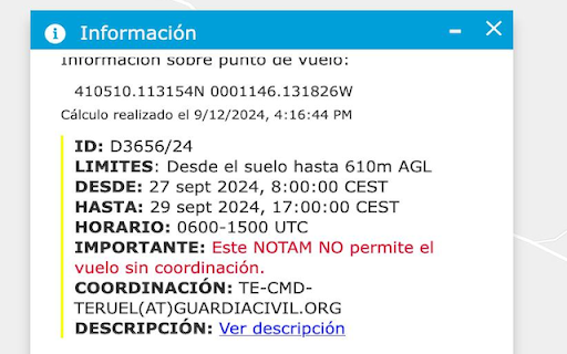 ENAIRE Drones Extension  from Chrome web store to be run with OffiDocs Chromium online