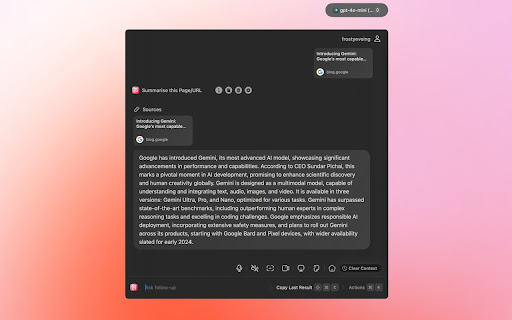 Enconvo companion  from Chrome web store to be run with OffiDocs Chromium online