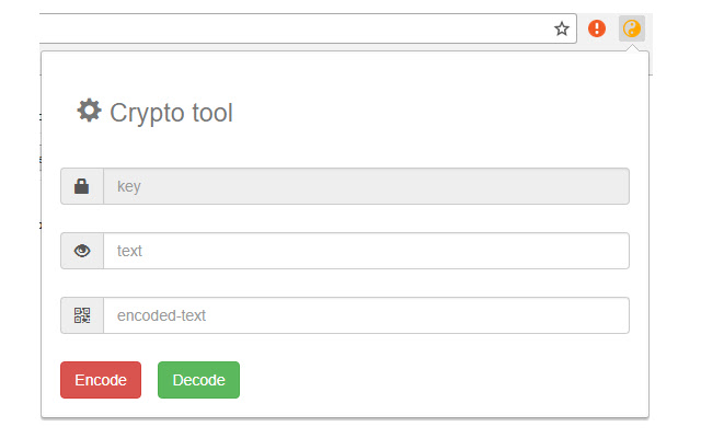 Encrypt / Decrypt plugin  from Chrome web store to be run with OffiDocs Chromium online