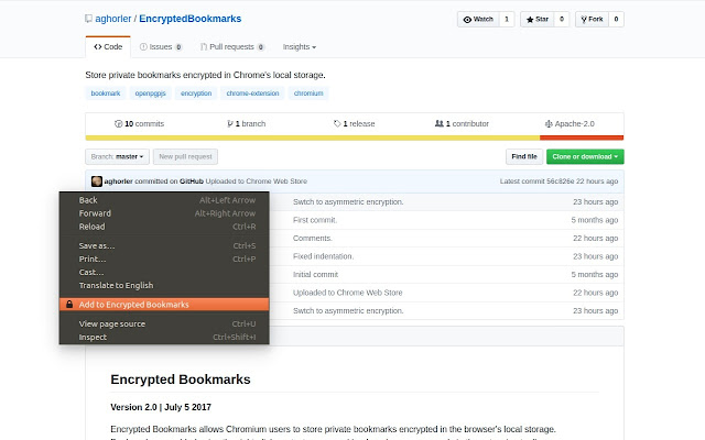 Encrypted Bookmarks from Chrome web store to be run with OffiDocs Chromium online Encrypted Bookmarks from Chrome web store to be run with OffiDocs Chromium online