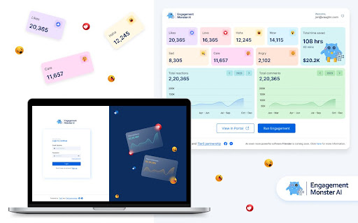 Engagement Monster AI  from Chrome web store to be run with OffiDocs Chromium online