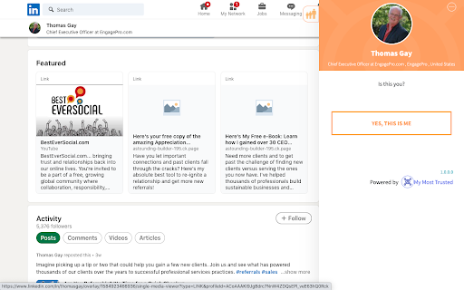 EngagePro  from Chrome web store to be run with OffiDocs Chromium online