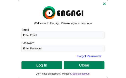 Engagi AI for social media engagement  from Chrome web store to be run with OffiDocs Chromium online