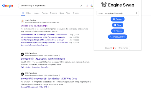 Engine Swap  from Chrome web store to be run with OffiDocs Chromium online