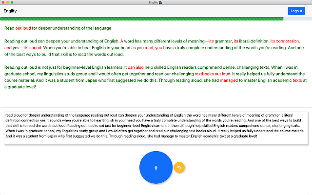 Englify  from Chrome web store to be run with OffiDocs Chromium online
