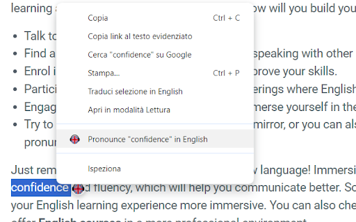 English Pronouncer Extension  from Chrome web store to be run with OffiDocs Chromium online