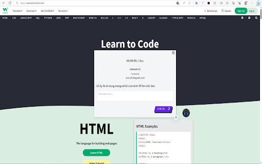 English Training  from Chrome web store to be run with OffiDocs Chromium online