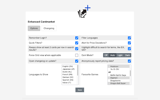 Enhanced Cardmarket  from Chrome web store to be run with OffiDocs Chromium online