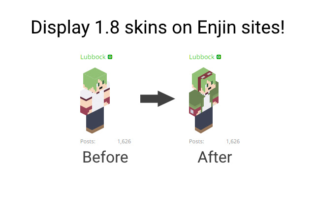 Enjin Minecraft Avatar Fix  from Chrome web store to be run with OffiDocs Chromium online