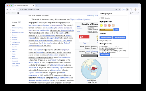 EnlighterChrome  from Chrome web store to be run with OffiDocs Chromium online