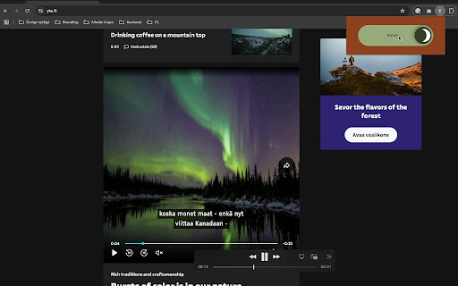 Enter Arctic Mode  from Chrome web store to be run with OffiDocs Chromium online