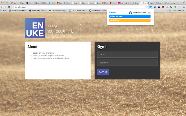 En uke links aggregator extension  from Chrome web store to be run with OffiDocs Chromium online