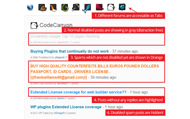 Envato Mods: Spam Removal Helper  from Chrome web store to be run with OffiDocs Chromium online