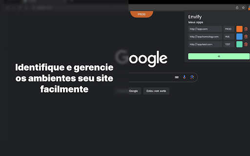 Envify Your favorite enviroment manager.  from Chrome web store to be run with OffiDocs Chromium online