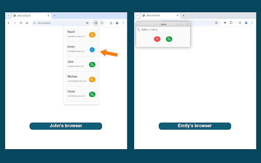 Eparto virtual phone  from Chrome web store to be run with OffiDocs Chromium online